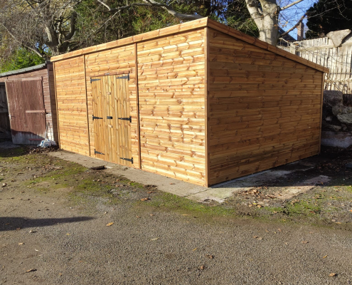 prefabricated timber shed